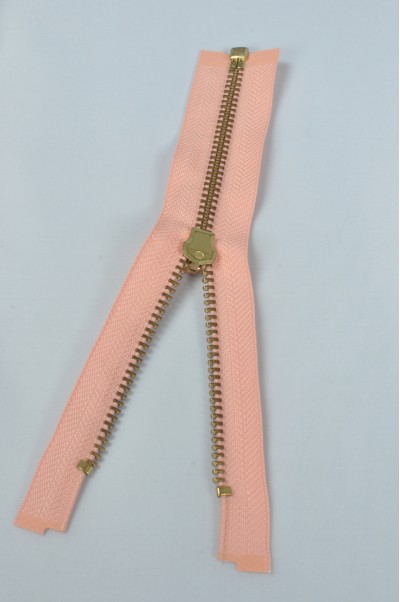 ZIP091  1號拉鏈  金銅金屬拉鏈   單頭開尾拉鏈  不設單獨拉鍊訂購  細節-2